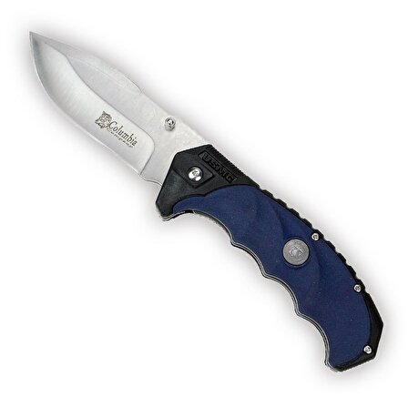 Columbia Company FST-4006-A Çelik Kamp Bıçağı, Soft Kamp Bıçağı (Mavi)